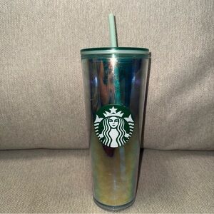 Starbucks Tumbler Mermaid 24oz Iridescent Siren Scales Venti Cold Cup